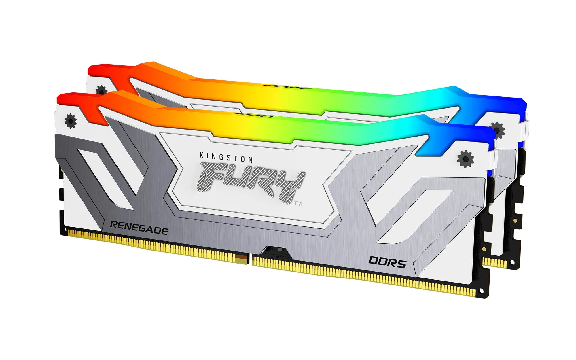 Kingston Technology FURY 48GB 8800MT/s DDR5 CL42 CUDIMM (2er-Kits) Renegade RGB Weiß – Bild 2