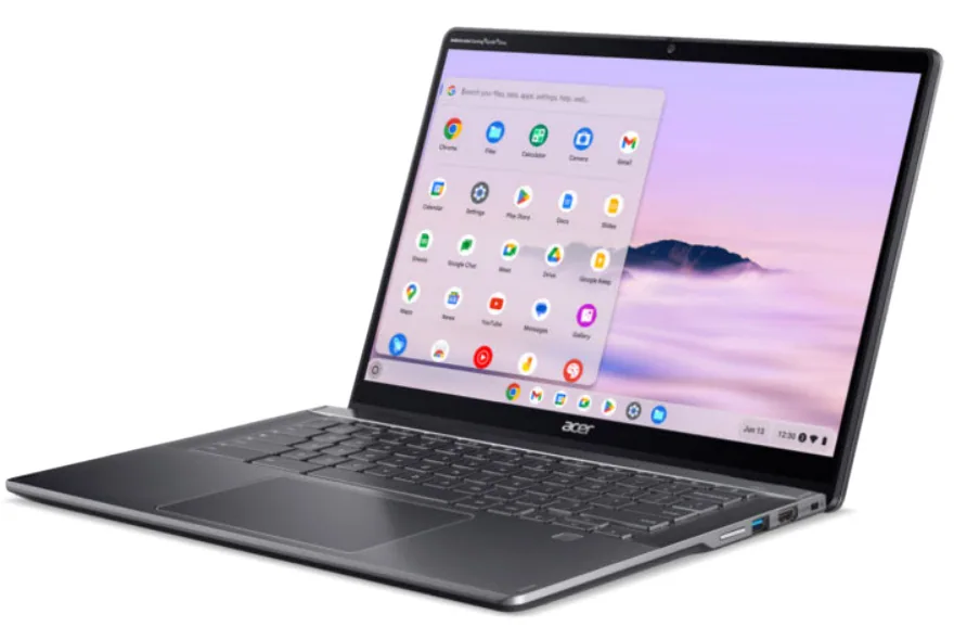 Acer Chromebook CPE594-1N-TCO-33Z8 Intel Core 3 100U 35,6 cm (14") Touchscreen WUXGA 16 GB LPDDR5x-SDRAM 128 GB SSD Wi-Fi 6E (802.11ax) ChromeOS Grau QWERTZ Deutsch – Bild 1