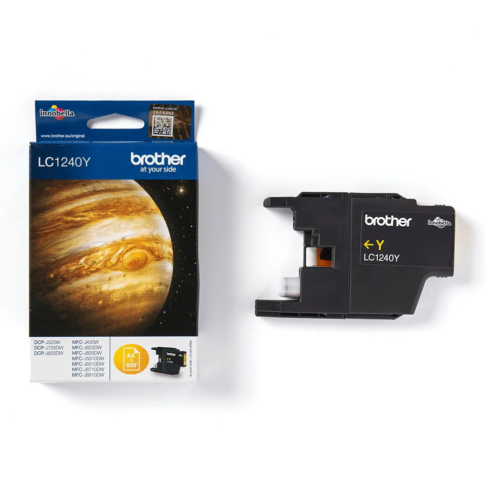 Brother LC-1240Y Druckerpatrone 1 Stück(e) Original Gelb – Bild 1