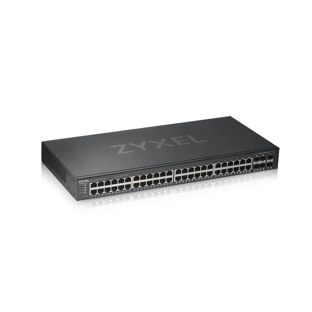Zyxel GS1920-48V2 Managed Gigabit Ethernet (10/100/1000) Schwarz – Bild 1