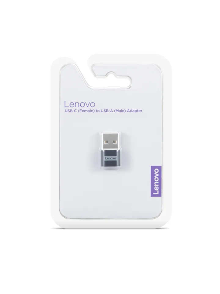 Lenovo 4X91C99226 Kabeladapter USB-C USB-A Schwarz – Bild 4