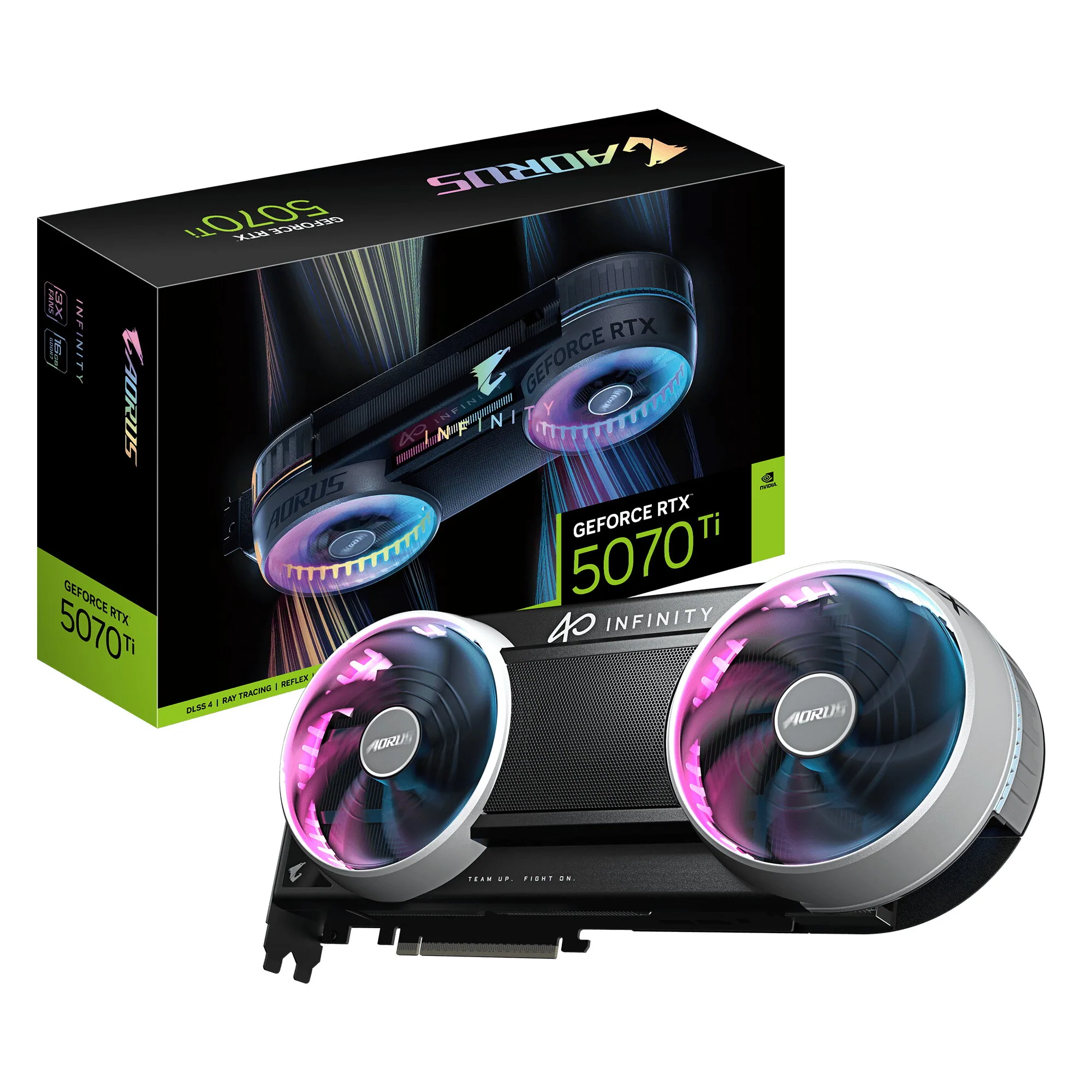 GIGABYTE AORUS GeForce RTX 5070 Ti INFINITY 16G Grafikkarte – Bild 1