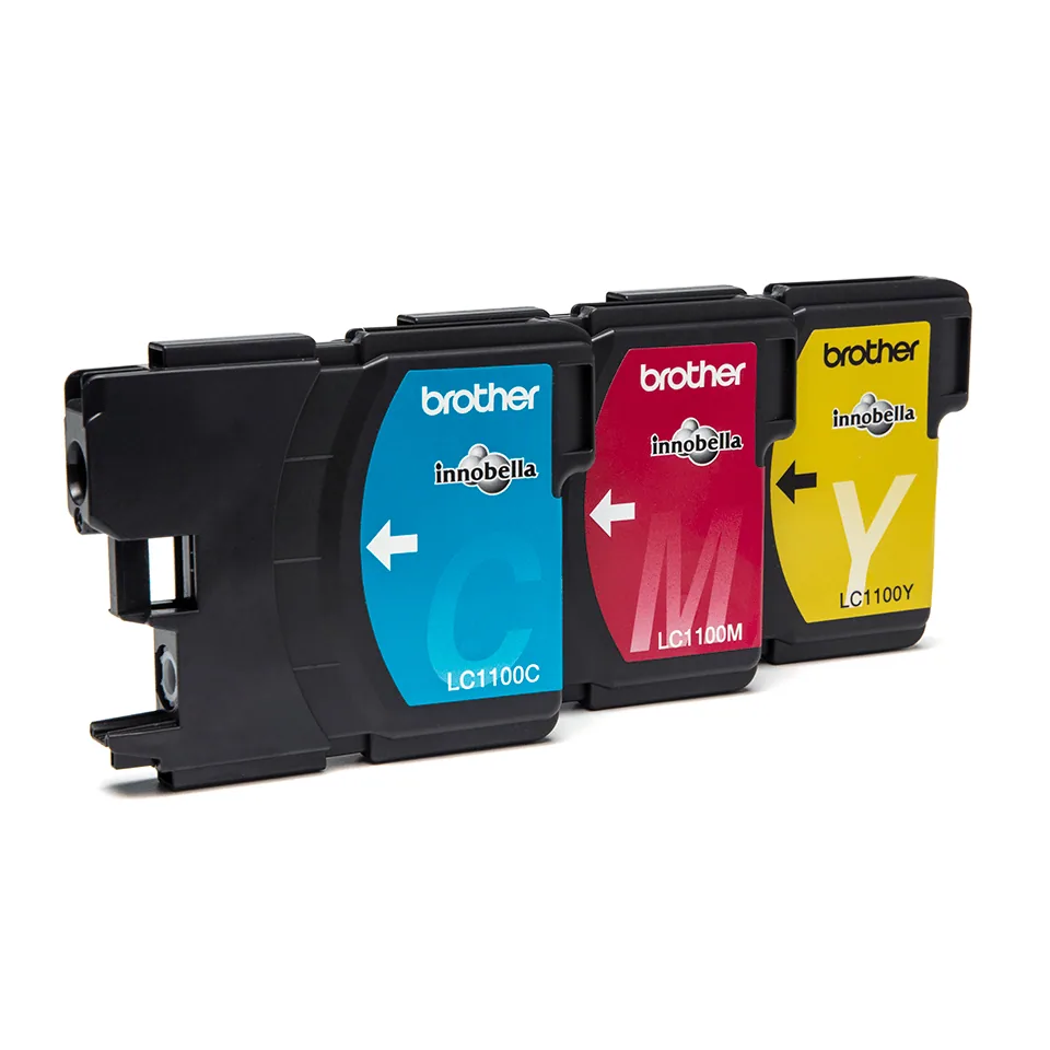 Brother LC1100RBWBP Druckerpatrone 3 Stück(e) Original Cyan, Magenta, Gelb – Bild 1