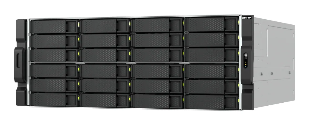 QNAP TS-h2477AXU-RP Speicherserver Rack (4U) AMD Ryzen™ 7 7745 32 GB DDR5 0 TB QNAP QTS Schwarz, Grau – Bild 1
