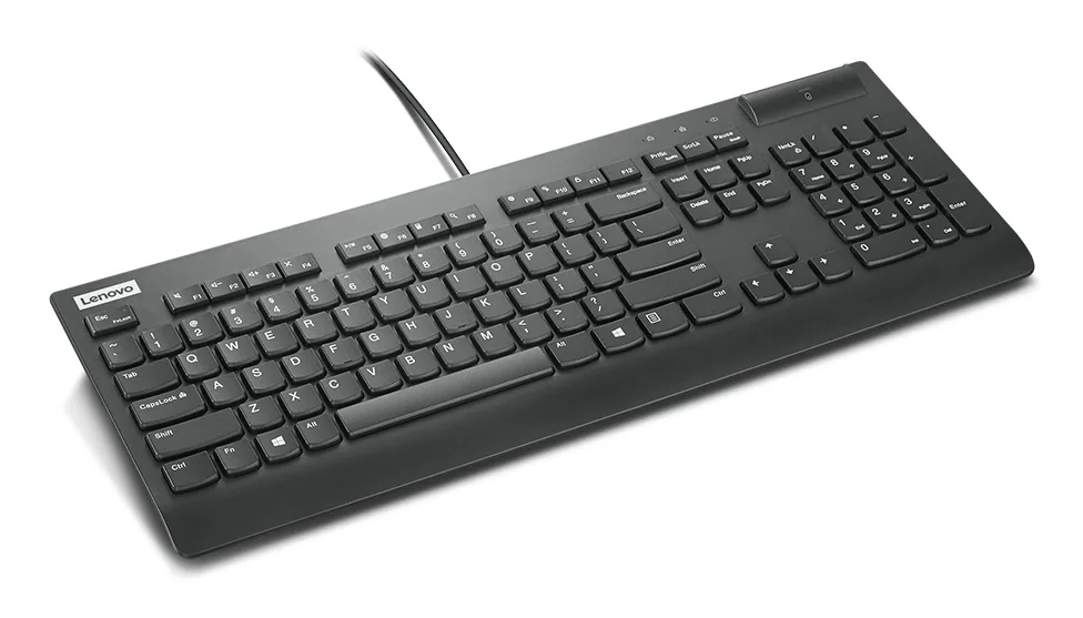 Lenovo Smartcard Wired Keyboard II Tastatur Heimbüro USB US Englisch Schwarz – Bild 5