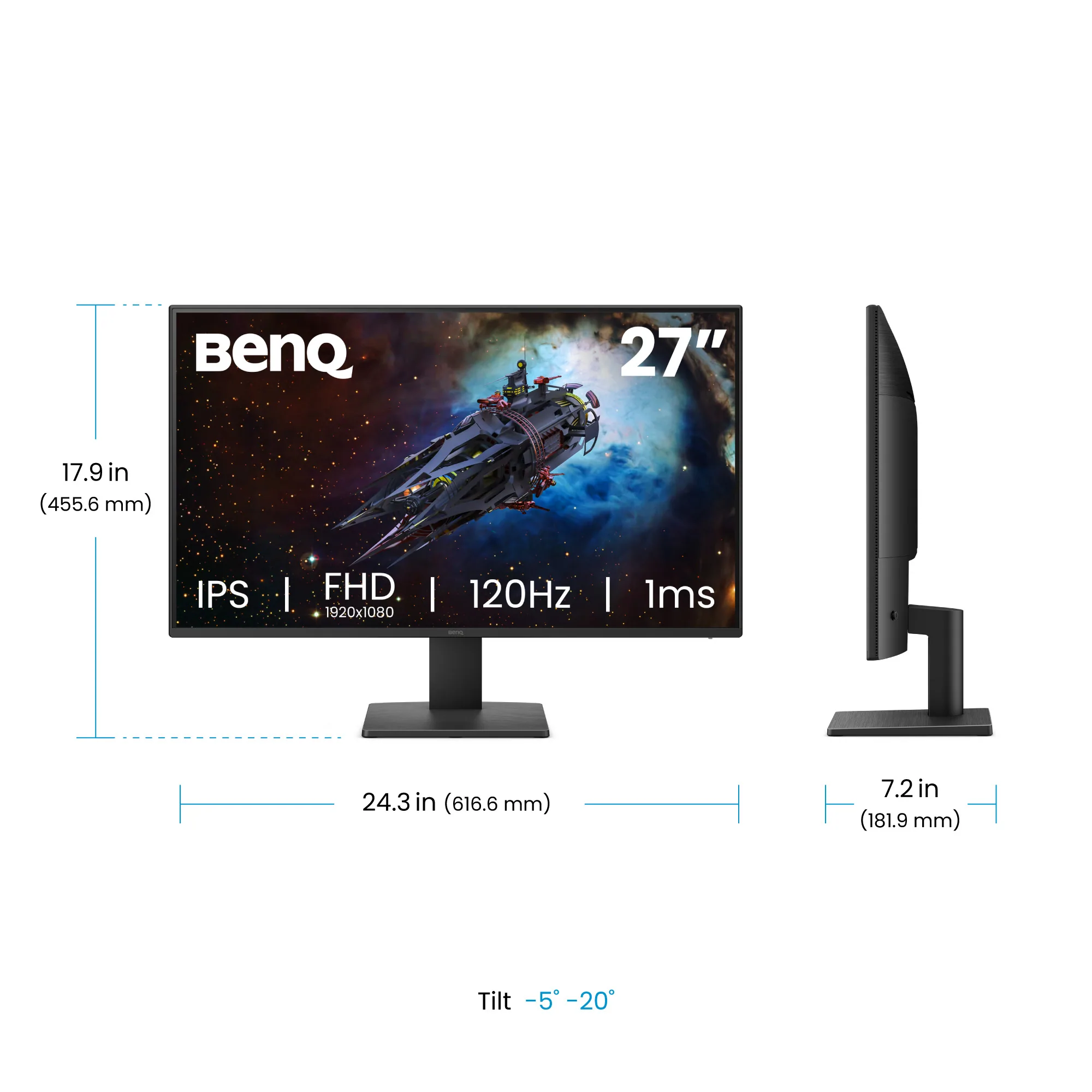 BenQ GW2791P Computerbildschirm 68,6 cm (27") 1920 x 1080 Pixel Full HD LED Schwarz – Bild 4