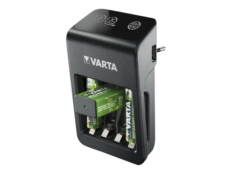 Varta Ladegerät LCD Plug Charger+ inkl. 4x AA 2100mAh