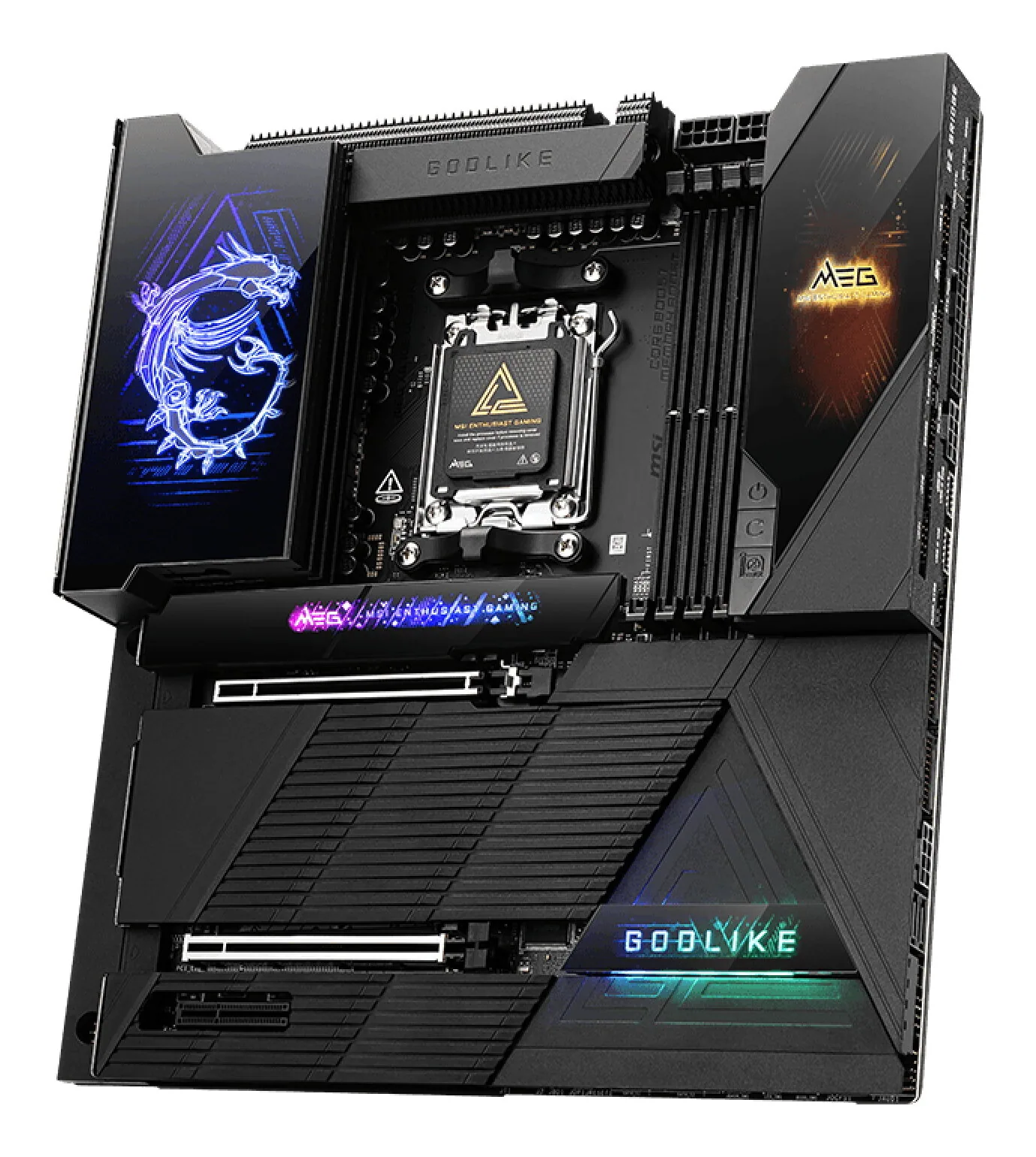 MSI MEG X870E GODLIKE Motherboard AMD X870E Sockel AM5 Erweitertes ATX – Bild 3