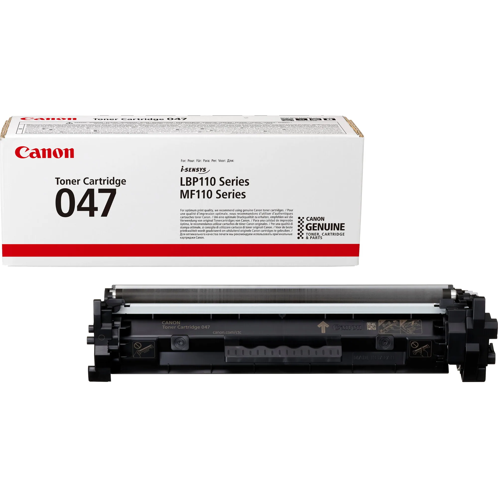 Canon 047 Toner-Cartridge, Schwarz – Bild 1