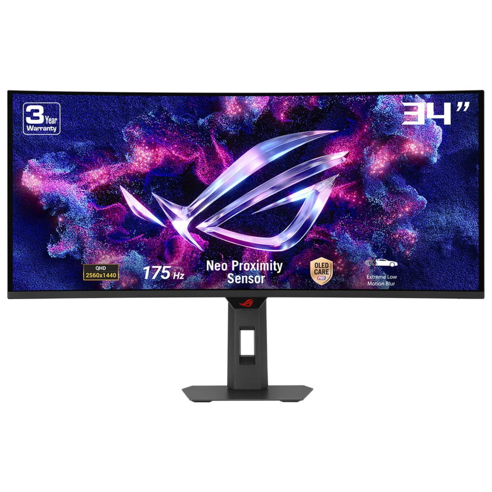 ASUS ROG Strix OLED XG34WCDG Computerbildschirm 86,4 cm (34") 3440 x 1440 Pixel UltraWide Quad HD QD-OLED Schwarz – Bild 1