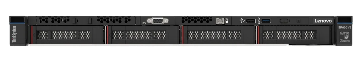Lenovo ThinkSystem SR630 V3 Server Rack (1U) Intel® Xeon Silver 4510 2,4 GHz 32 GB DDR5-SDRAM 1100 W – Bild 1