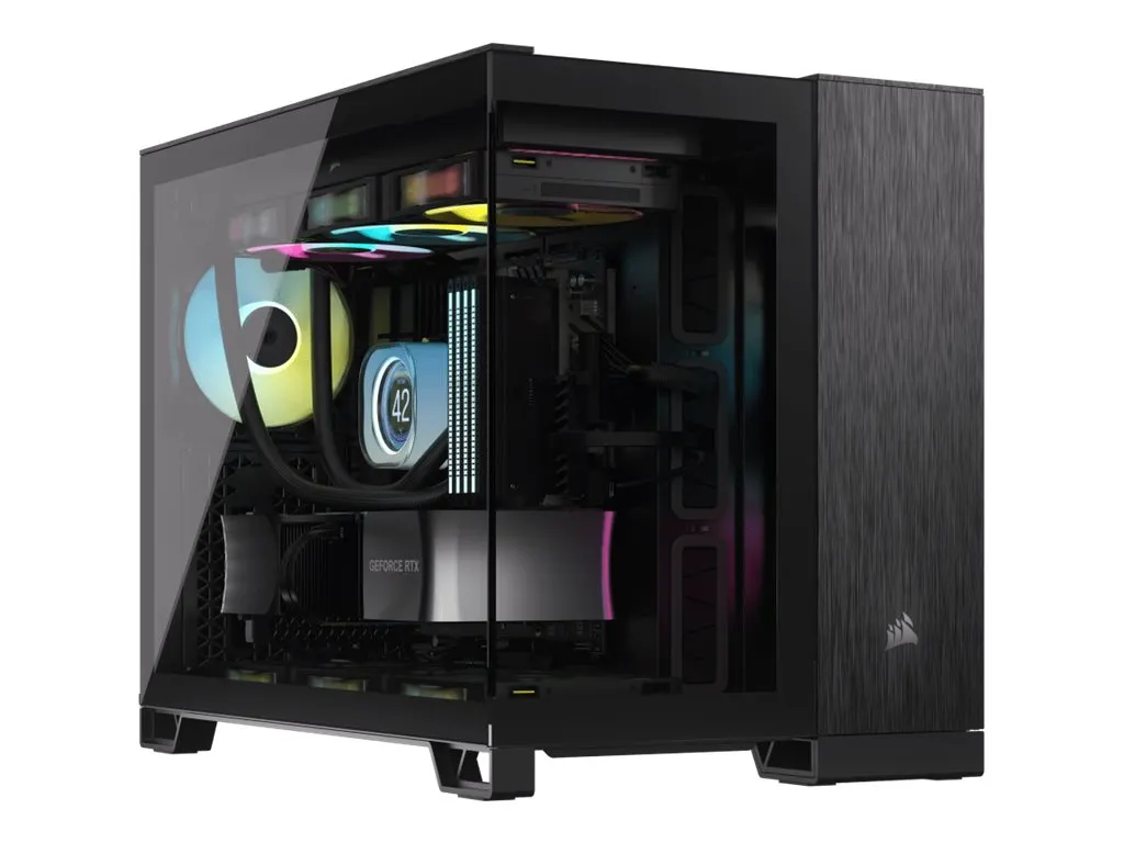 Corsair Geh mATX 2500X (Tempered Glass) Black/Obsidian Alu