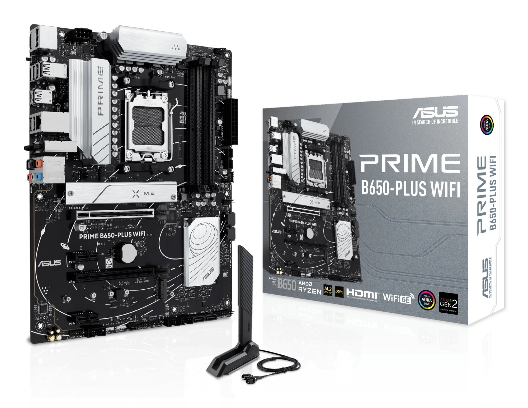 ASUS PRIME B650-PLUS WIFI AMD B650 Sockel AM5 ATX – Bild 1