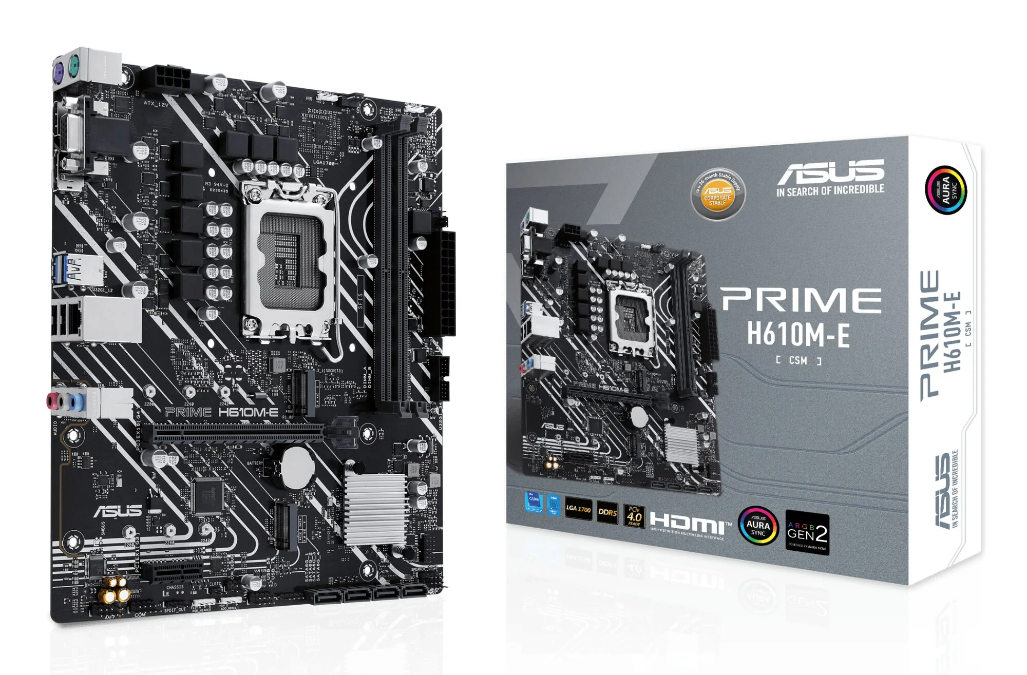 ASUS PRIME H610M-E-CSM Intel H610 LGA 1700 micro ATX – Bild 1