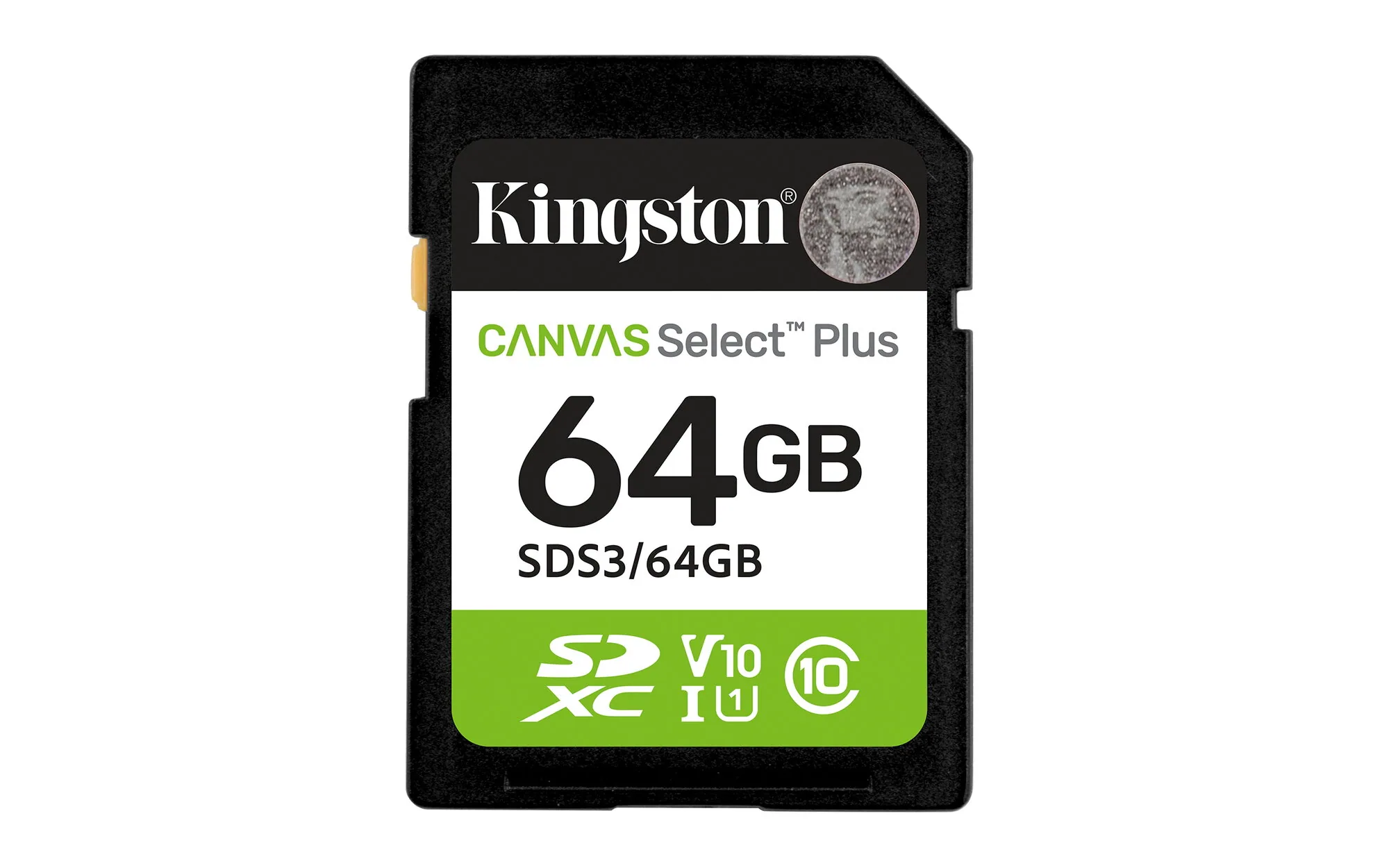 Kingston Technology 64GB SDXC Canvas Select Plus Gen3 100MB/s C10 UHS-I U1 V10 – Bild 1