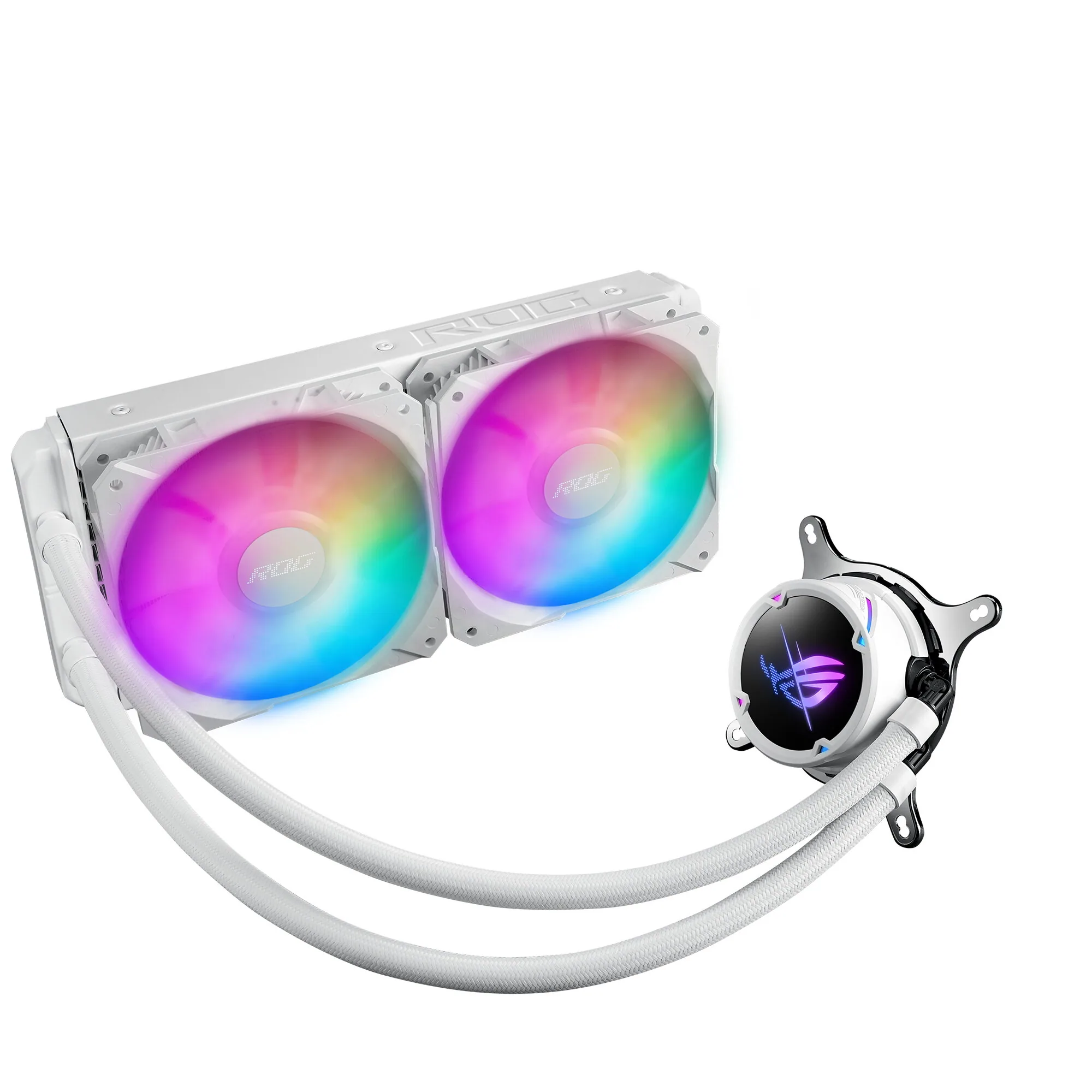 ASUS ROG STRIX LC II 240 ARGB White Edition Prozessor All-in-One-Flüssigkeitskühler 12 cm Weiß 1 Stück(e) – Bild 1