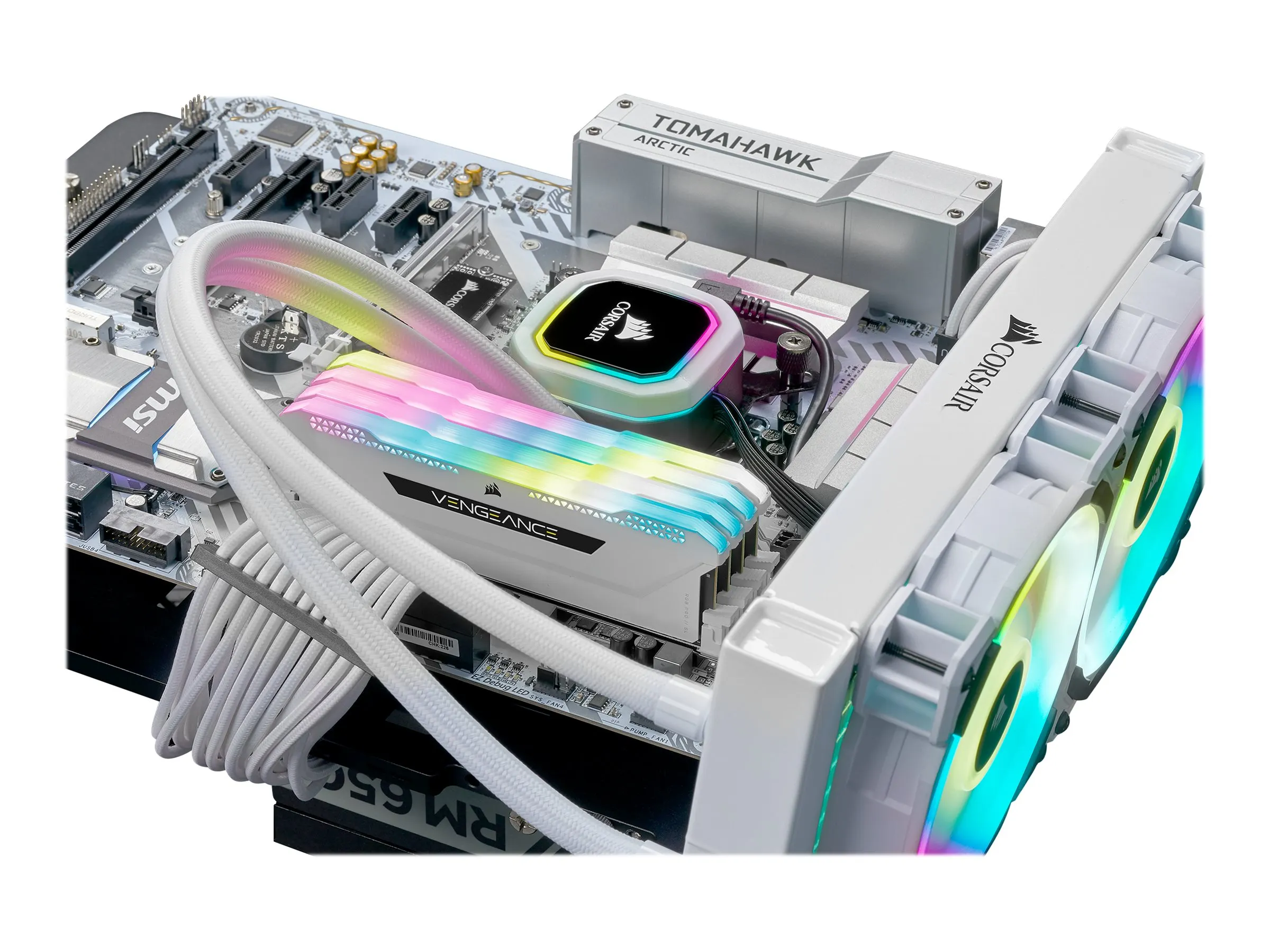Corsair Vengeance RGB DDR4-3200 CL16 32 GB Kit (4x 8 GB) (CMH32GX4M4E3200C16W)