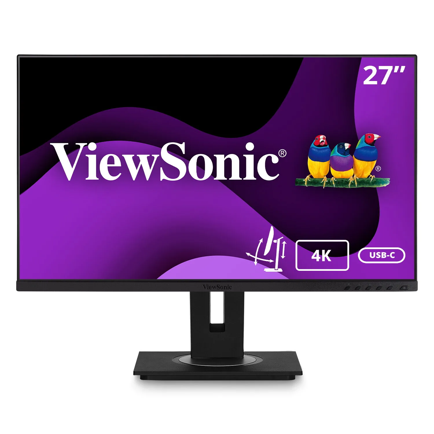 Viewsonic VG Series VG2756-4K Computerbildschirm 68,6 cm (27") 3840 x 2160 Pixel 4K Ultra HD LED Schwarz – Bild 1
