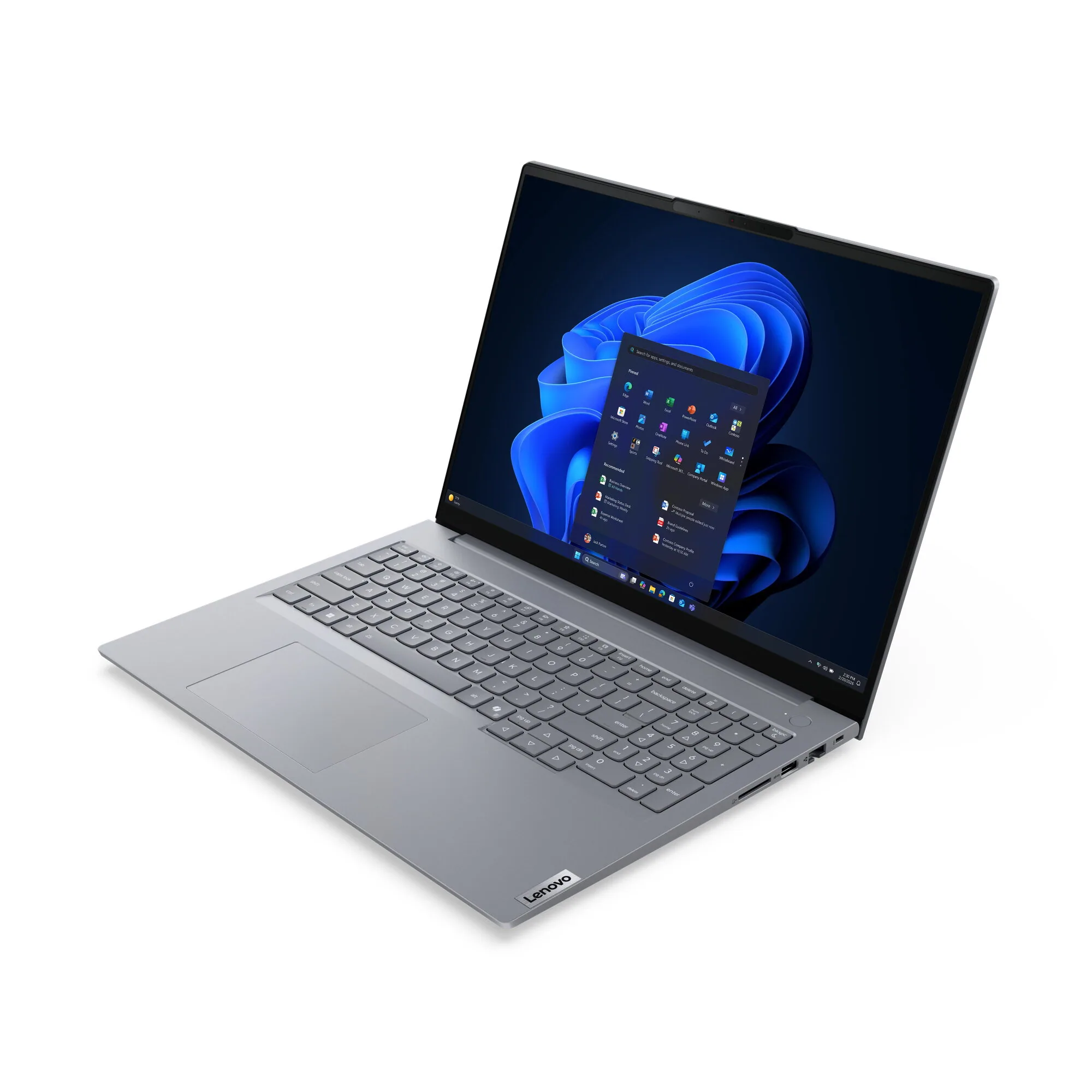 Lenovo ThinkBook 16 G9 AHP AMD Ryzen™ 5 220 Laptop 40,6 cm (16") WUXGA 32 GB DDR5-SDRAM 1 TB SSD Wi-Fi 7 (802.11be) Windows 11 Pro Grau Deutsch – Bild 3