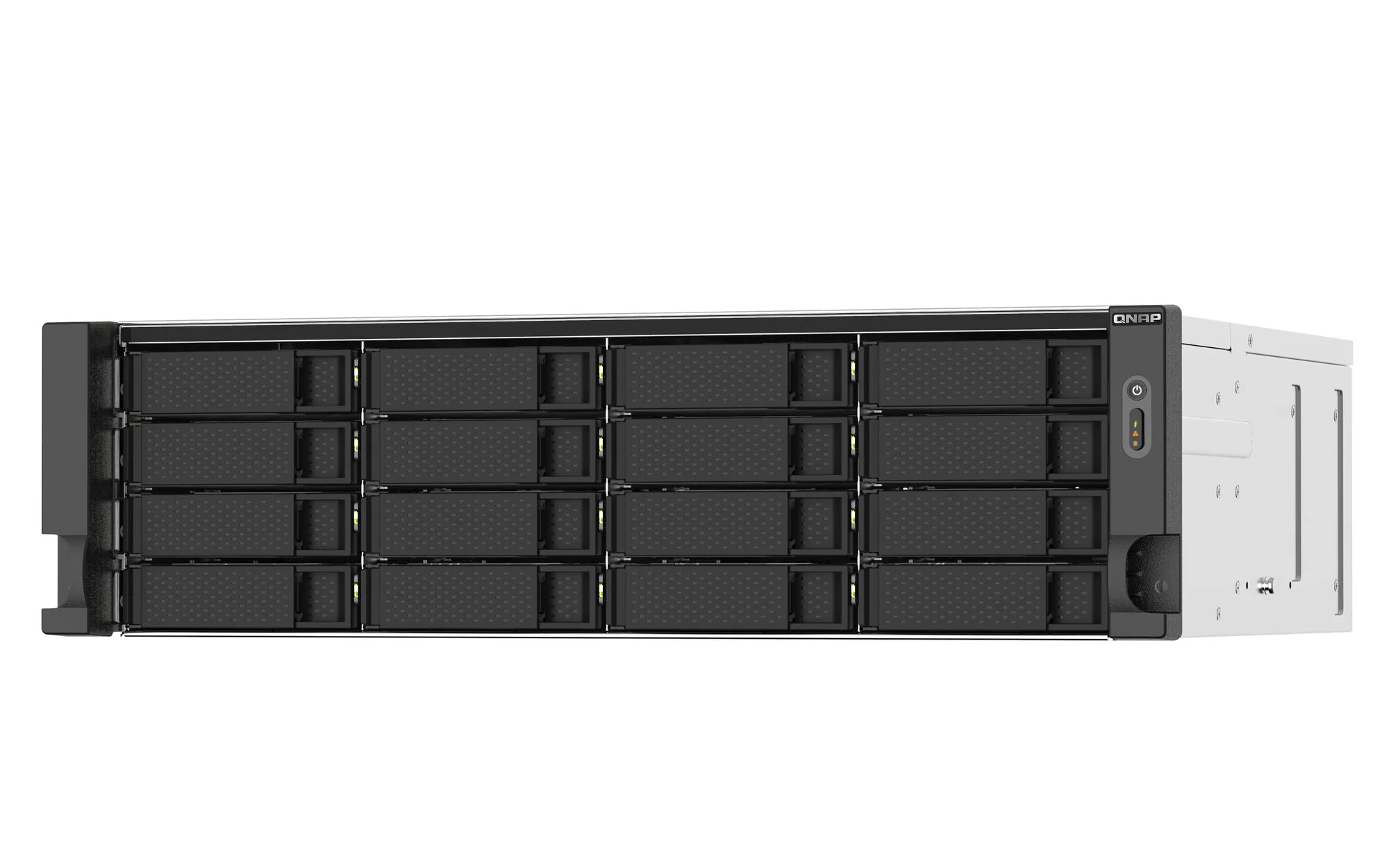 QNAP TS-1673AU-RP-16G NAS & Speicherserver Rack (3U) Ryzen Embedded V1500B 16 GB DDR4 0 TB QNAP QTS Schwarz, Grau – Bild 3