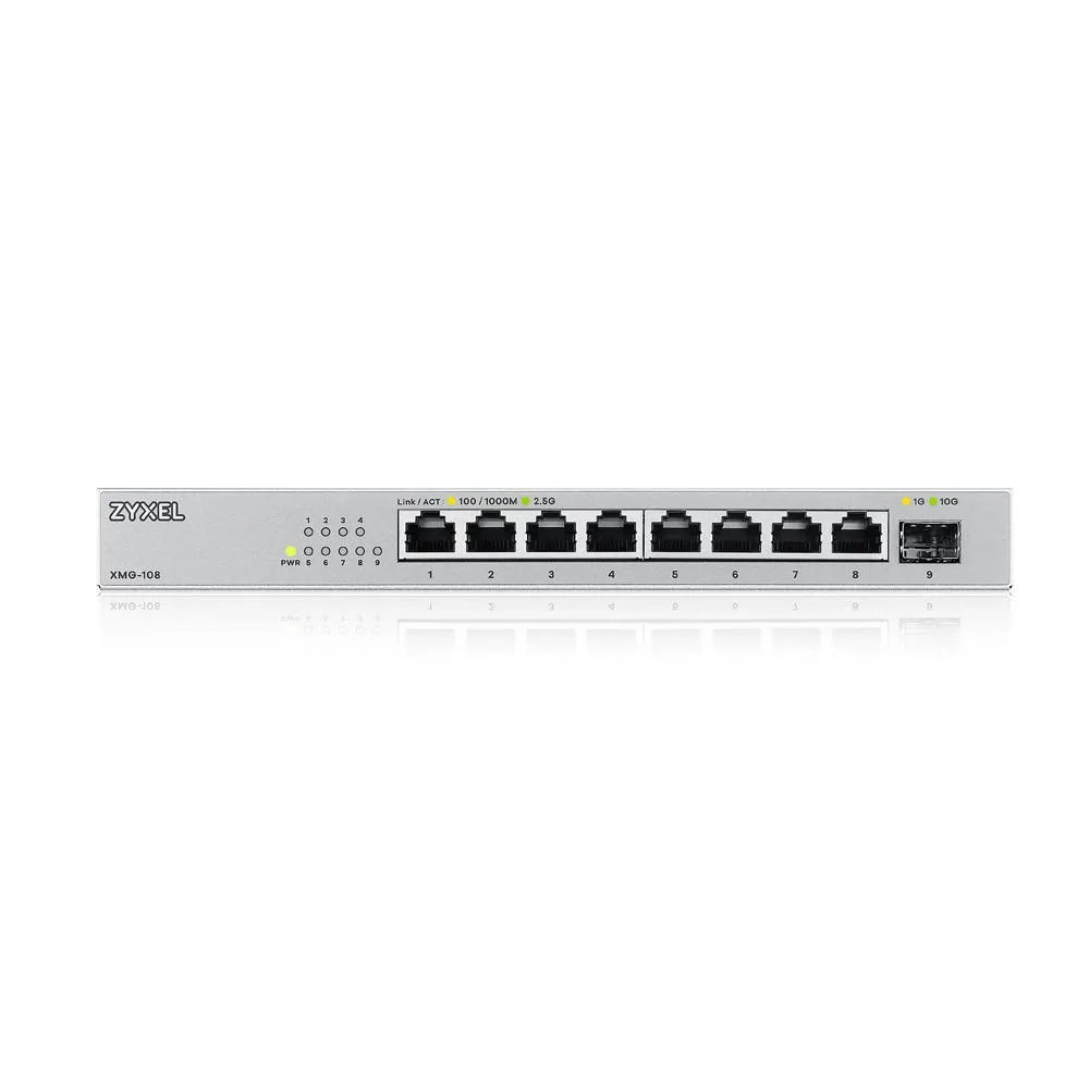 Zyxel XMG-108 Unmanaged 2.5G Ethernet (100/1000/2500) Silber – Bild 2