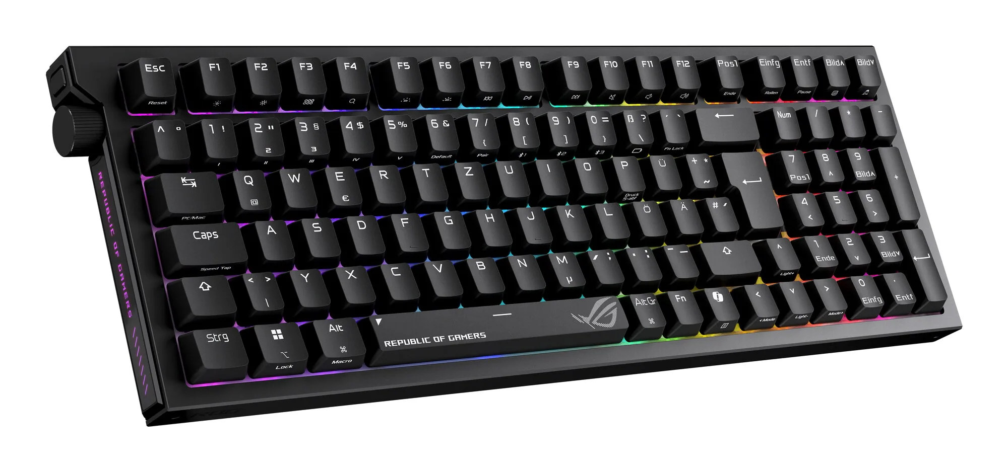 ASUS ROG Strix Morph 96 Wireless Tastatur Gaming USB + RF Wireless + Bluetooth QWERTZ Deutsch Schwarz – Bild 3
