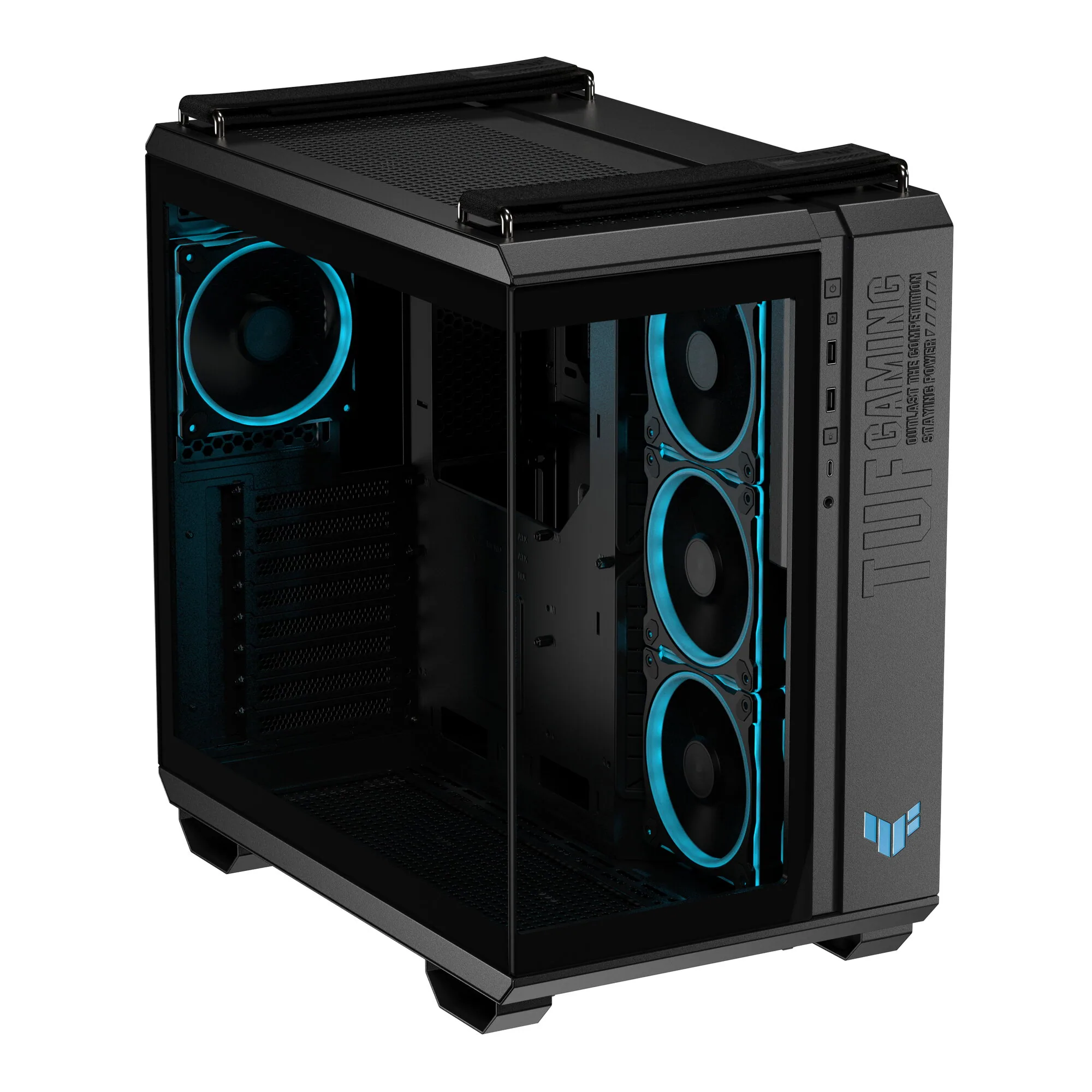 ASUS TUF GAMING GT502 Horizon TG ARGB Black Midi Tower Schwarz – Bild 4