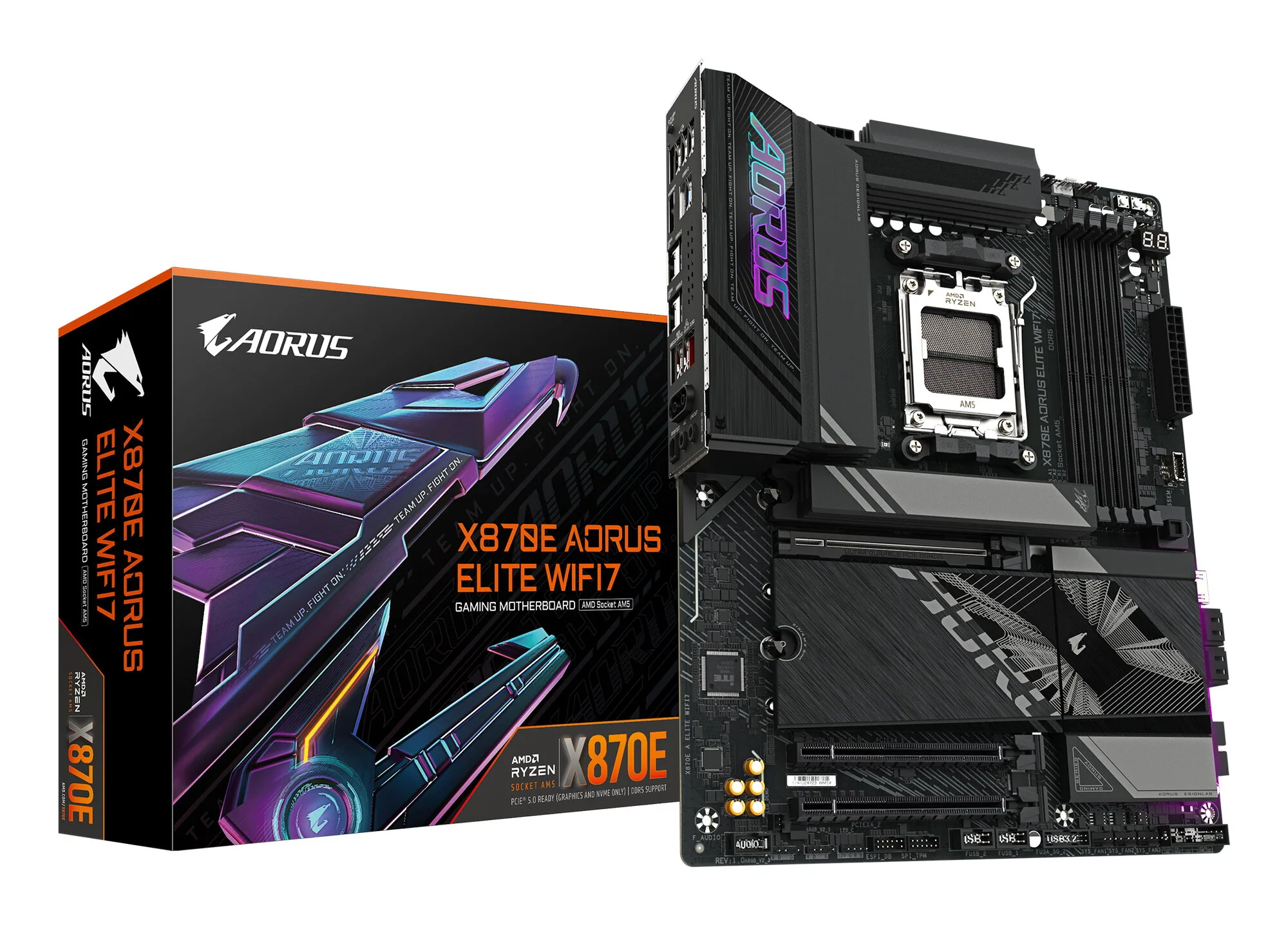 GIGABYTE X870E AORUS ELITE WIFI7 Mainboard – Bild 1