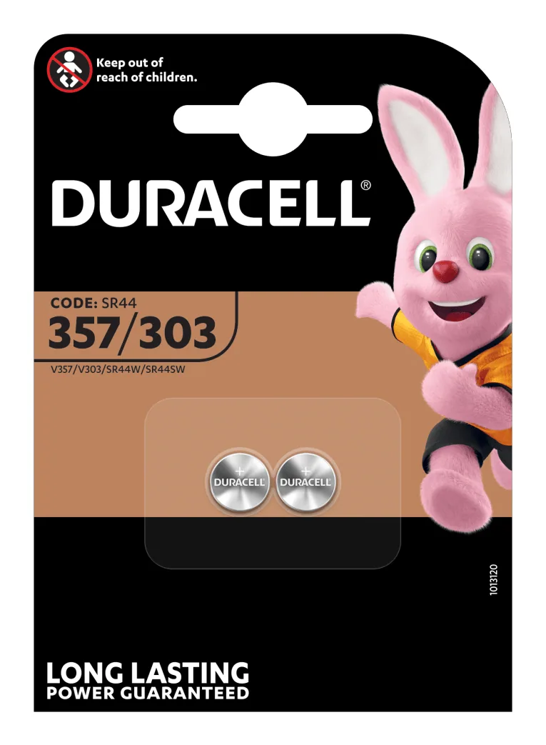 Duracell 303/357 Einwegbatterie SR44 Siler-Oxid (S) – Bild 1