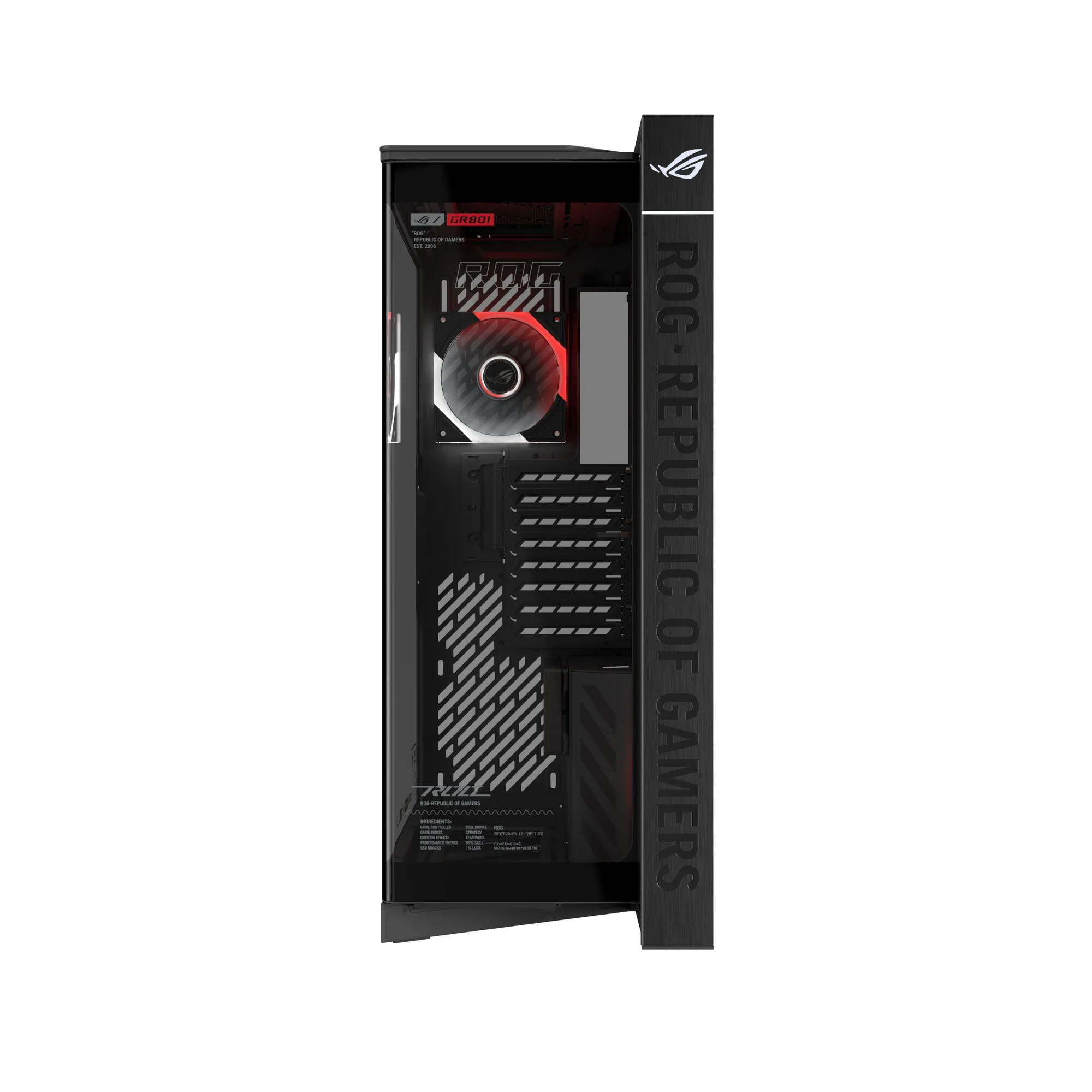ASUS ROG CRONOX GR801 CURVE TG ARGB BLACK Midi Tower Schwarz – Bild 4
