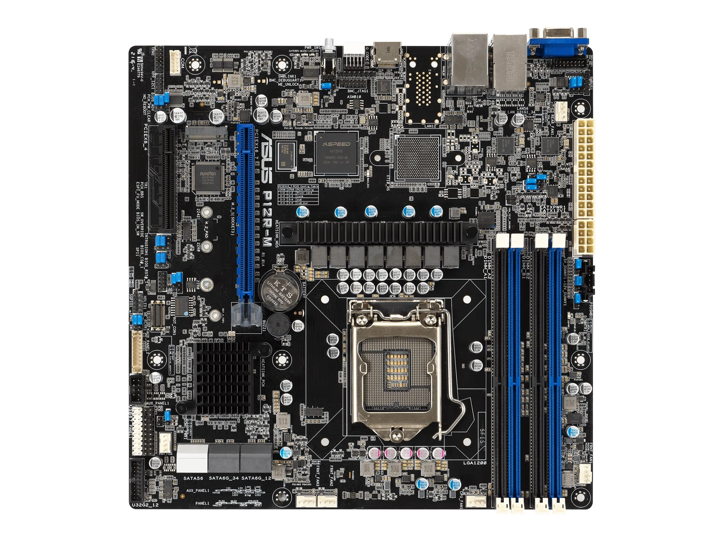 ASUS P12R-M         microATX  1x LGA 1200 DDR4  2x1G