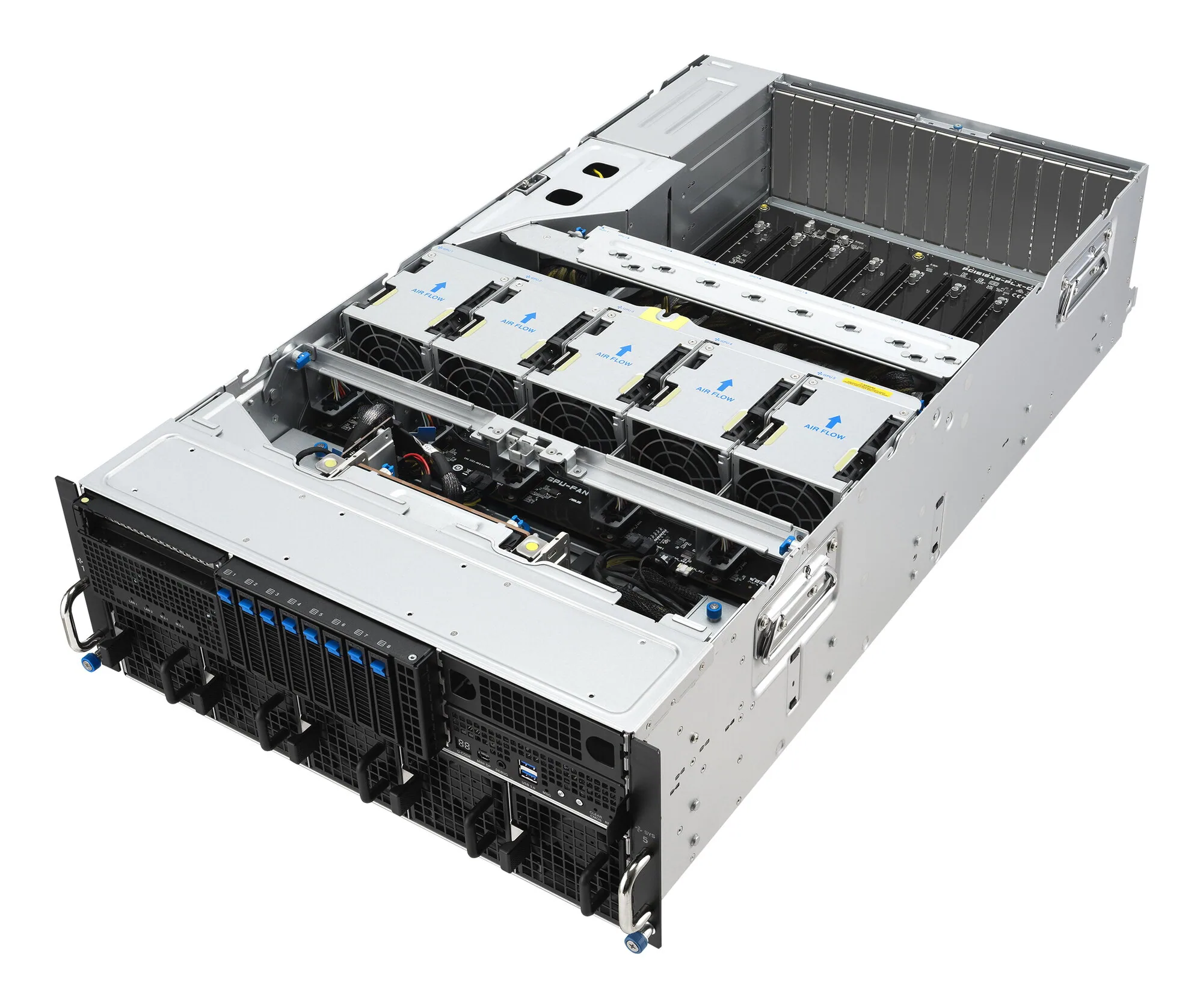 ASUS ESC8000A-E13P LGA 6096 Rack (4U) Silber, Schwarz – Bild 7