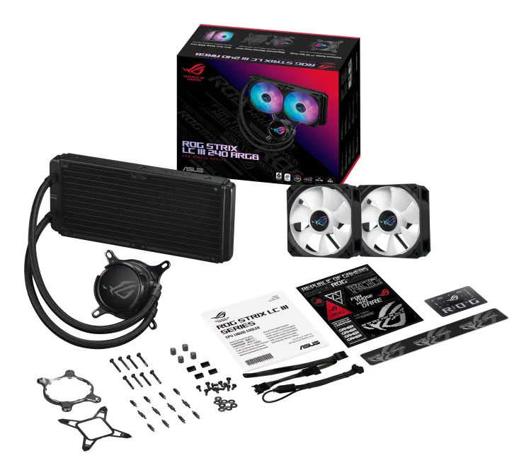 ASUS ROG Strix LC III 240 ARGB Prozessor All-in-One-Flüssigkeitskühler 12 cm Schwarz – Bild 6