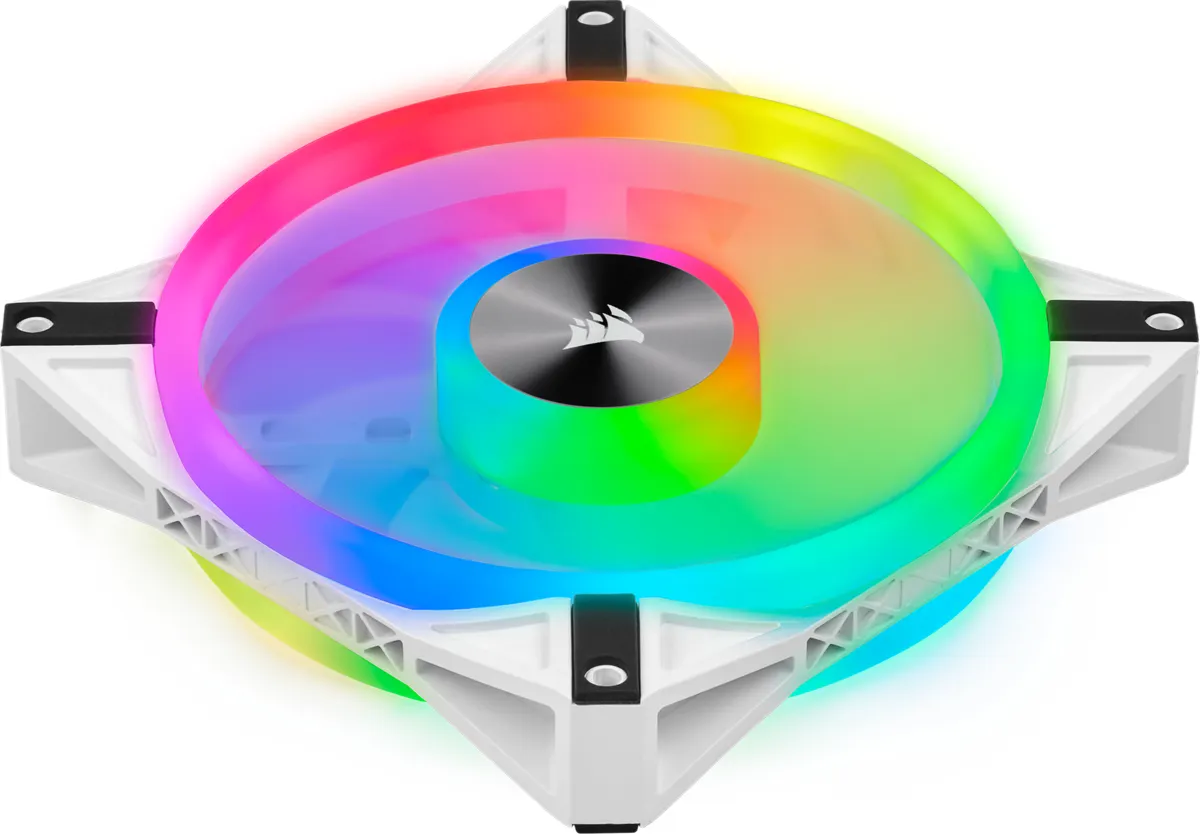 Corsair Lüfter 140*140*25 QL140 RGB LED Fan Weiß, Dual