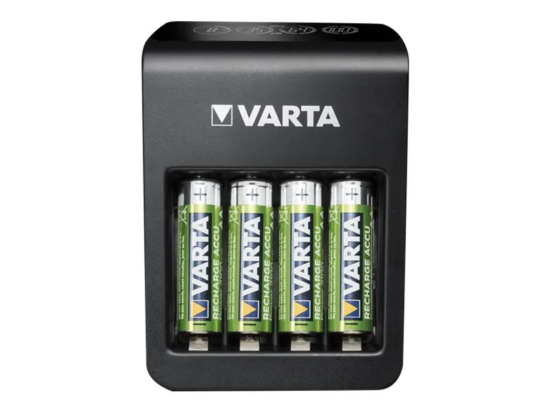 Varta Ladegerät LCD Plug Charger+ inkl. 4x AA 2100mAh