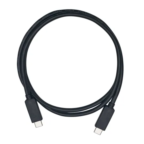 QNAP USB3.1 GEN2 10G 1.0M TYPE-C TO TYPE-C CABLE USB Kabel USB 3.2 Gen 2 (3.1 Gen 2) 1 m USB C 10 Gbit/s Schwarz – Bild 1