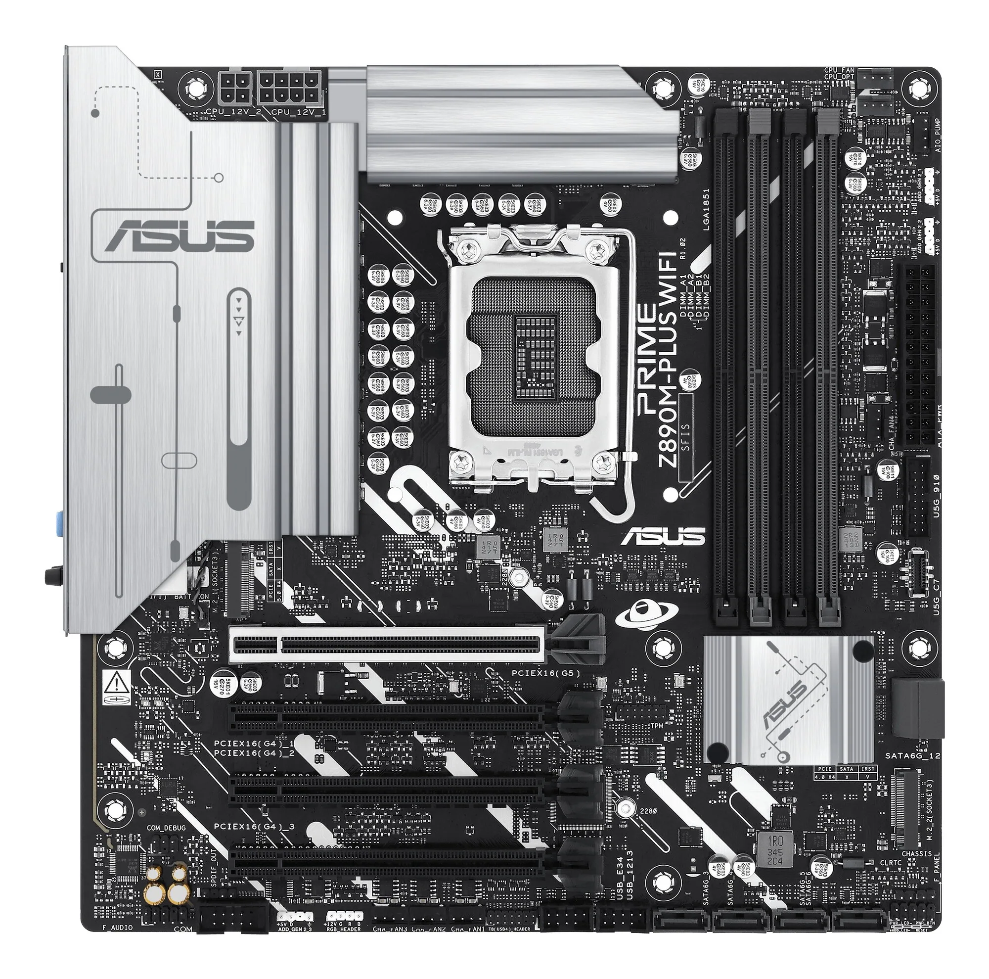 ASUS PRIME Z890M-PLUS WIFI Intel Z890 LGA 1851 (Socket V1) micro ATX – Bild 1