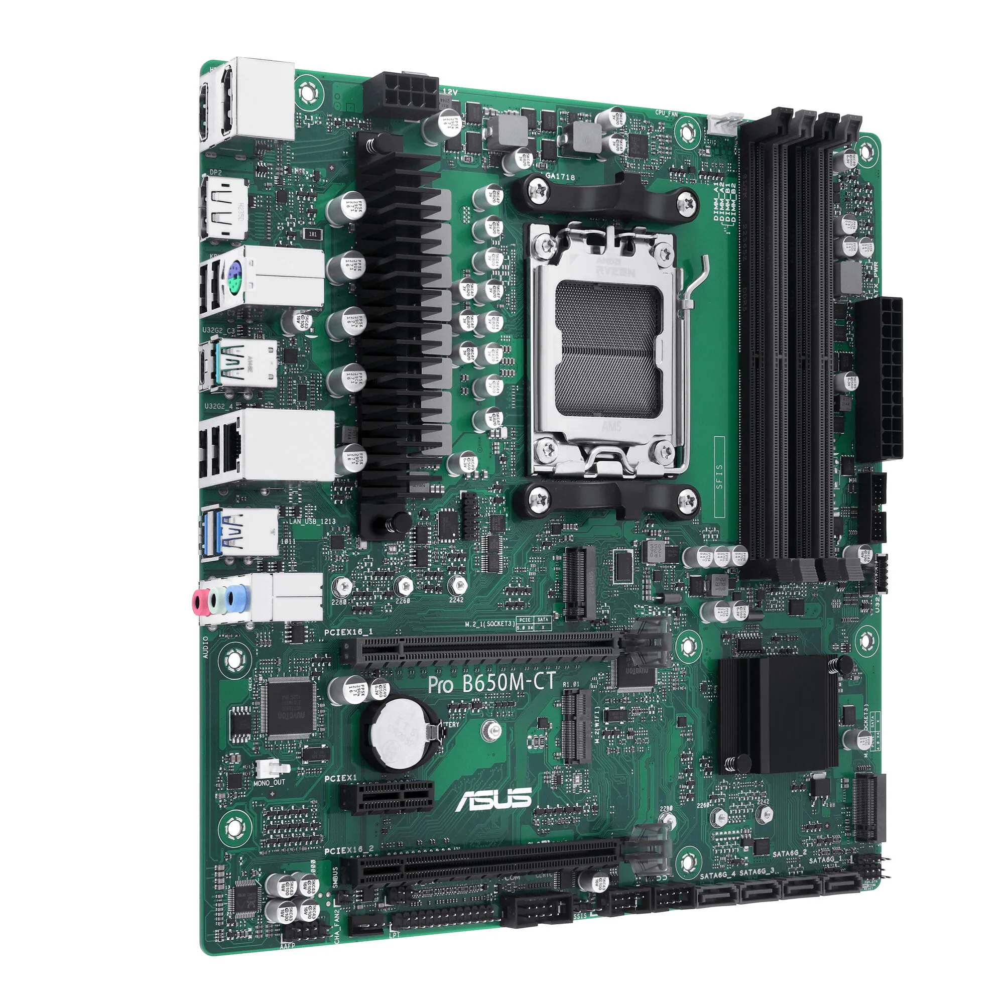 ASUS PRO B650M-CT-CSM AMD B650 Sockel AM5 micro ATX – Bild 2