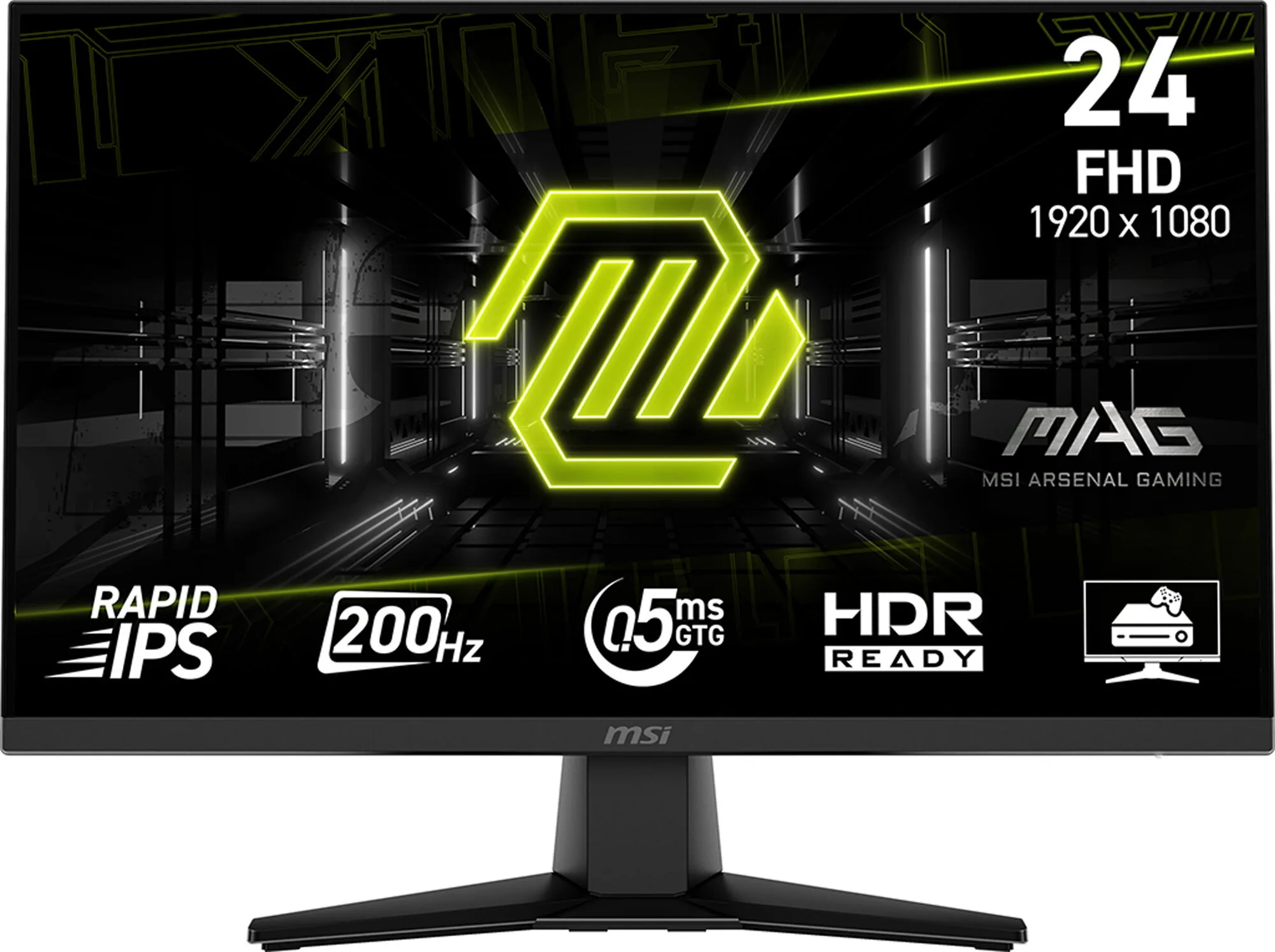 MSI MAG 242F Computerbildschirm 60,5 cm (23.8") 1920 x 1080 Pixel Full HD LCD Schwarz – Bild 1