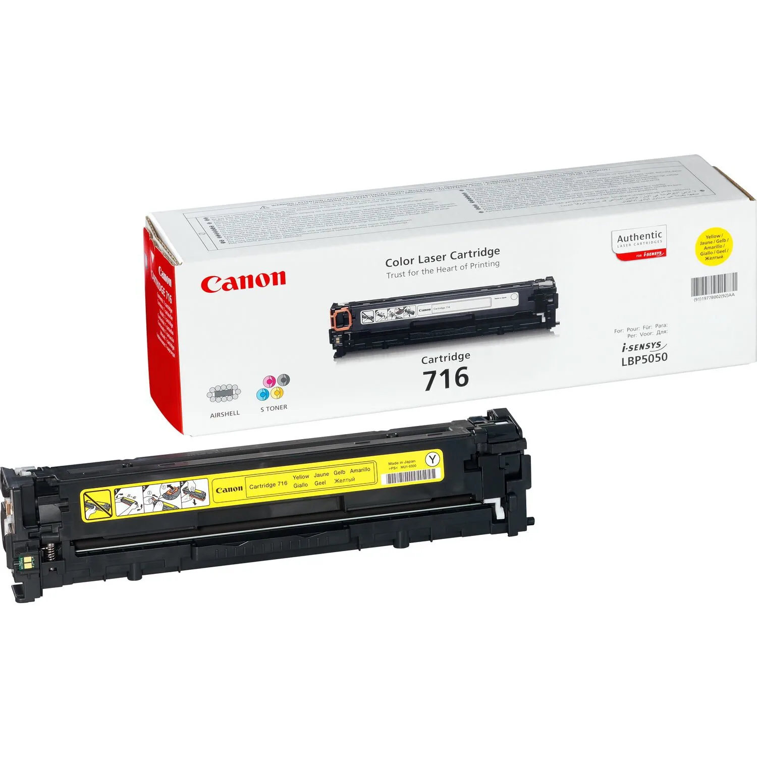 Canon 716 Y Tonerkartusche 1 Stück(e) Original Gelb – Bild 1
