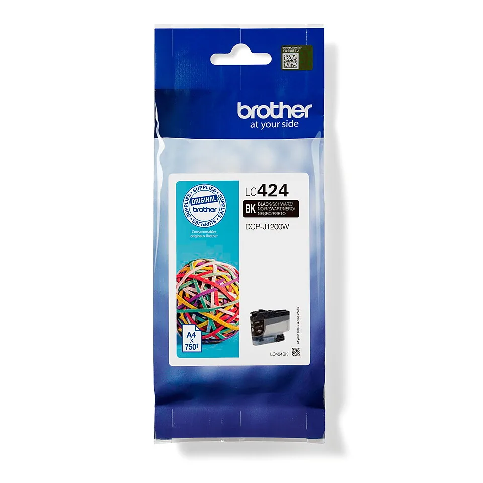 Brother LC424BK Druckerpatrone 1 Stück(e) Original Schwarz – Bild 3