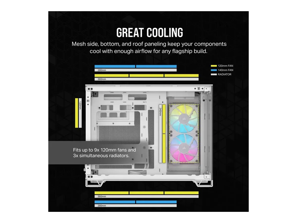 Corsair Geh mATX 2500X Link Tempered Glass