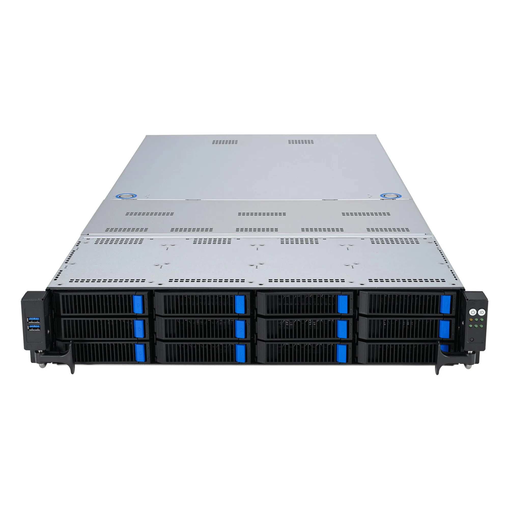 ASUS RS720A-E12-RS12 Socket SP5 Rack (2U) Schwarz, Stahl – Bild 2