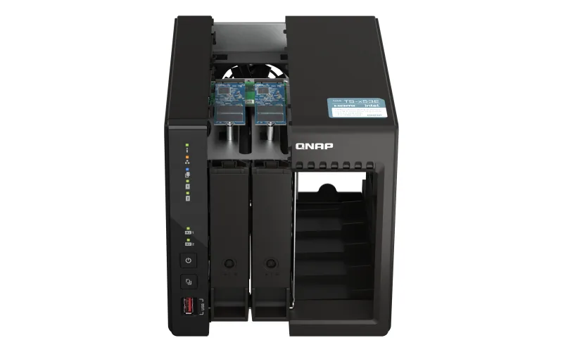 QNAP TS-253E NAS Tower Intel® Celeron® J6412 8 GB 0 TB QNAP QTS Schwarz – Bild 2