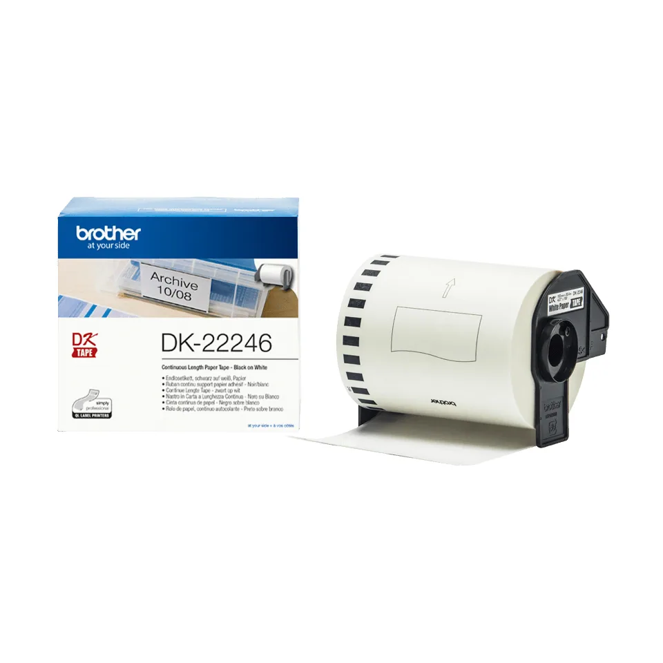 Brother DK-22246 Etiketten erstellendes Band Schwarz auf weiss – Bild 2