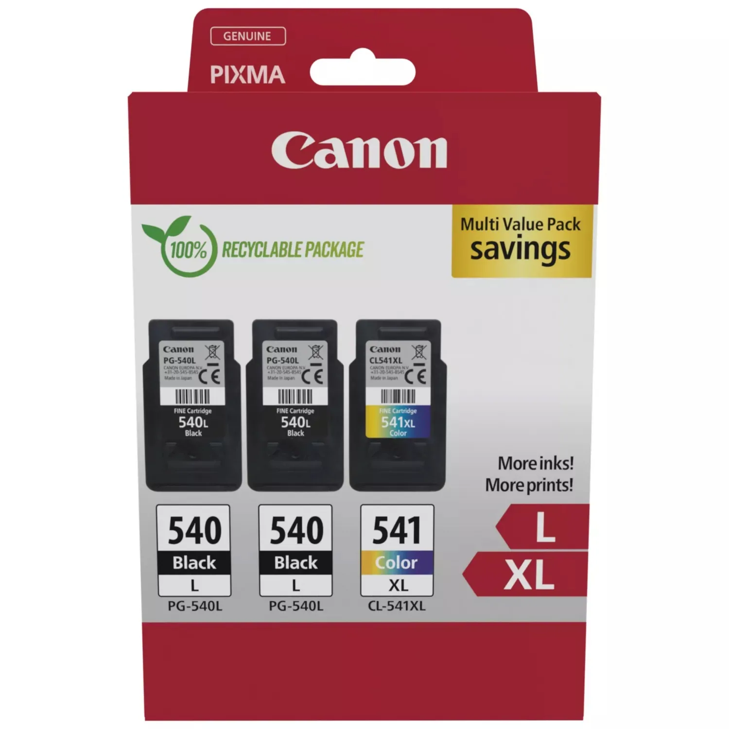 Canon PG-540L x2/CL-541XL Triple Pack – Bild 1