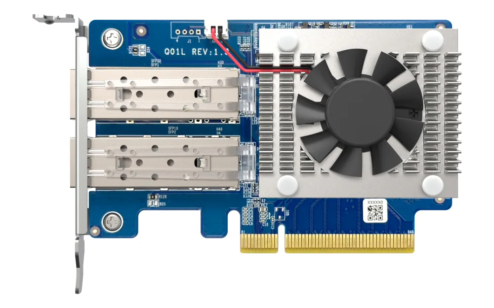 QNAP Dual-Port 10 GbE SFP+ Netzwerkerweiterungskarte – Bild 1