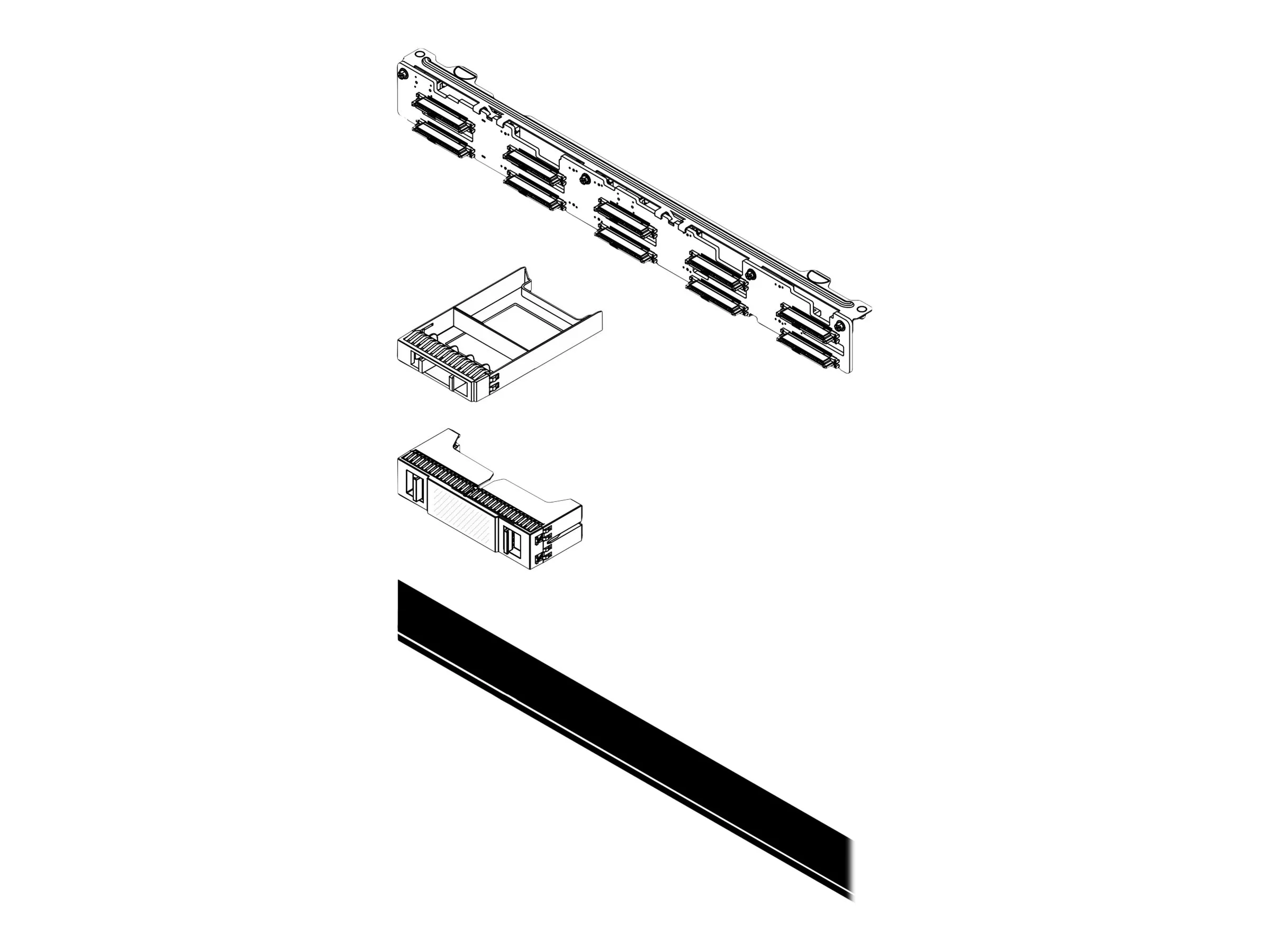 Lenovo 4XH7A83859 Computer-Gehäuseteil Rack Zubehör-Set
