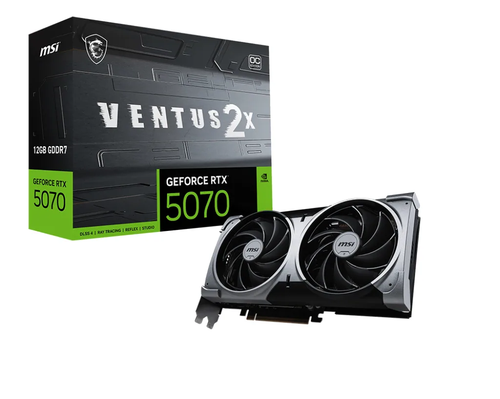 MSI GeForce RTX 5070 12G VENTUS 2X OC NVIDIA 12 GB GDDR7 – Bild 1