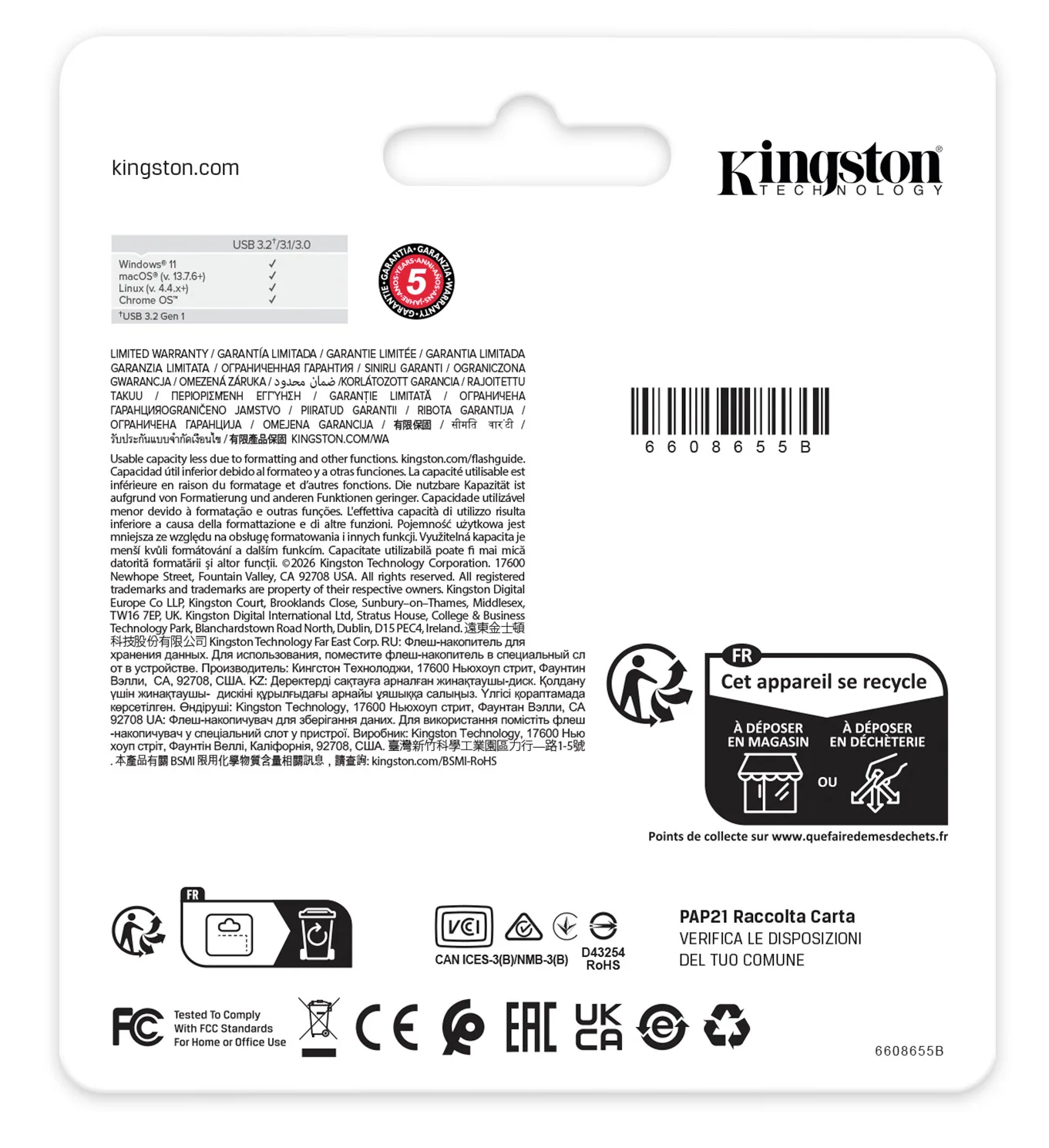 Kingston Technology DataTraveler 64GB ® Kyson 220 MB/s Metall USB 3.2 Gen 1 – Bild 5